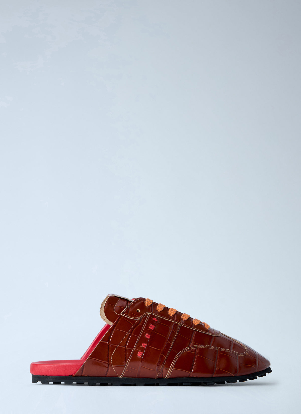 Marni Men Laced Leather Mules