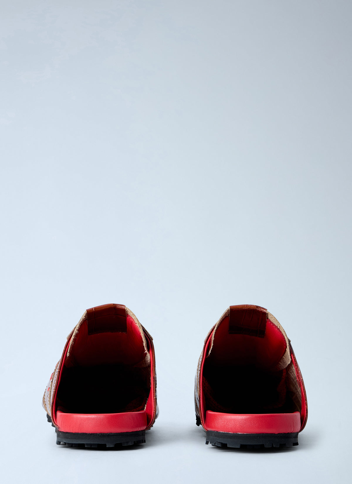 Marni Men Laced Leather Mules