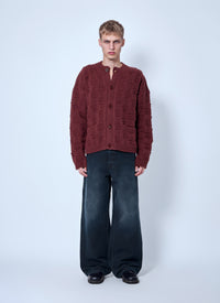 Marni Men Textured Knit Cardigan