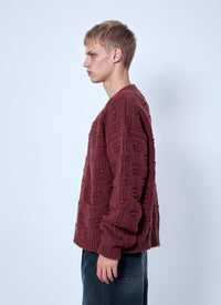 Marni Men Textured Knit Cardigan