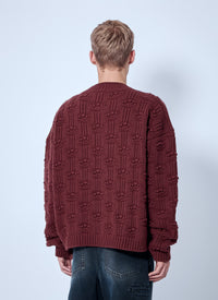 Marni Men Textured Knit Cardigan