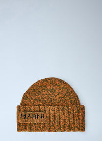 Marni Men Knitted Logo Beanie