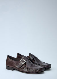 Marni Men Buckle Detail Leather Loafers