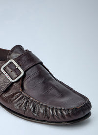 Marni Men Buckle Detail Leather Loafers