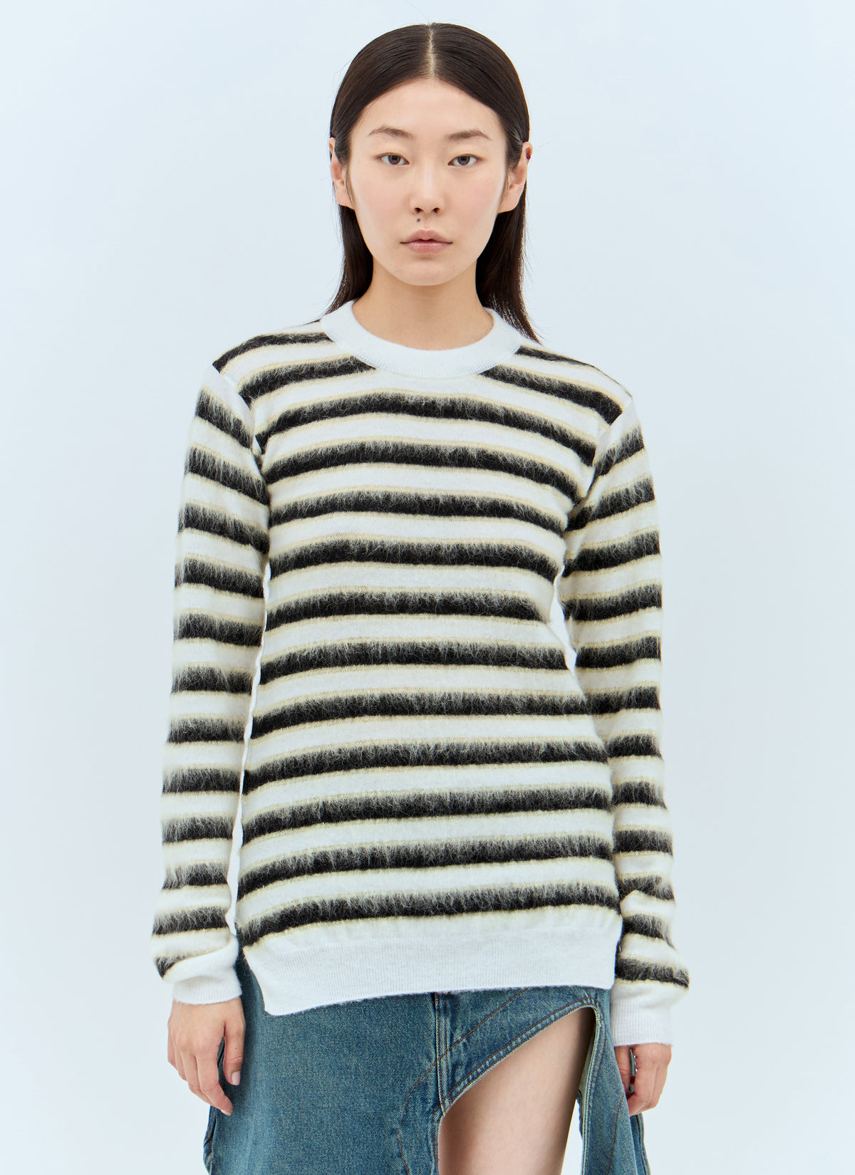Marni Marni Women Striped Wool-Mohair Sweater