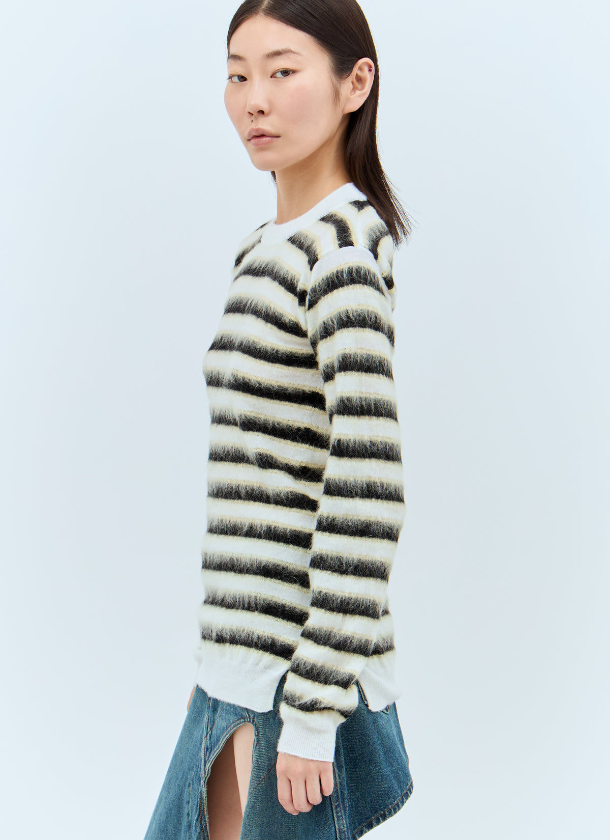 Marni Marni Women Striped Wool-Mohair Sweater