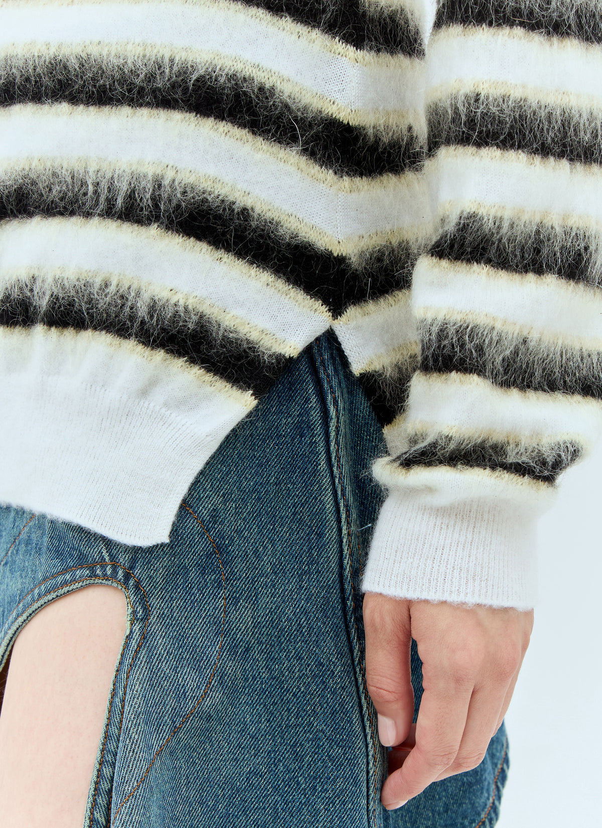 Marni Marni Women Striped Wool-Mohair Sweater
