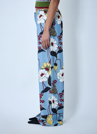 Marni Women Wide-Leg Floral Trousers