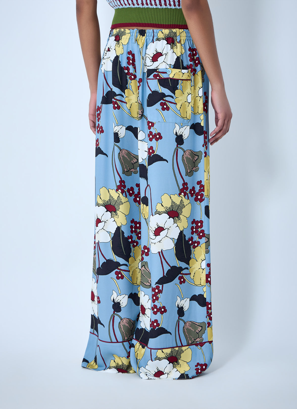 Marni Women Wide-Leg Floral Trousers