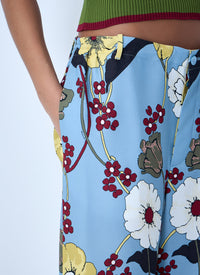 Marni Women Wide-Leg Floral Trousers