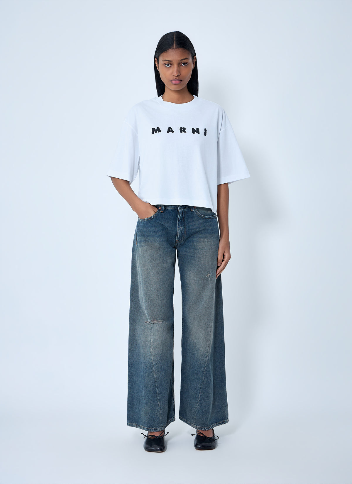 Marni Women Logo Motif T-Shirt
