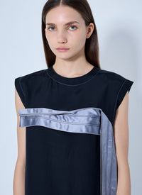 Marni Marni Women Sleeveless Midi Dress With Satin Detail