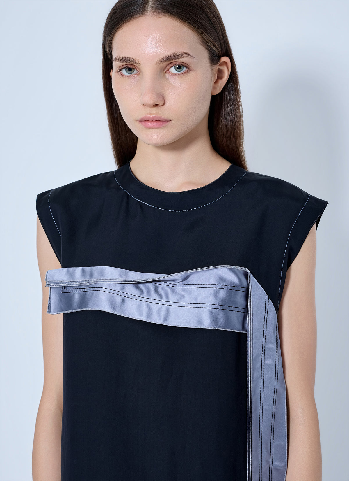 Marni Marni Women Sleeveless Midi Dress With Satin Detail