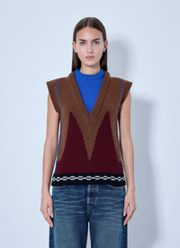 Marni Women Geometric Knit Sleeveless Vest