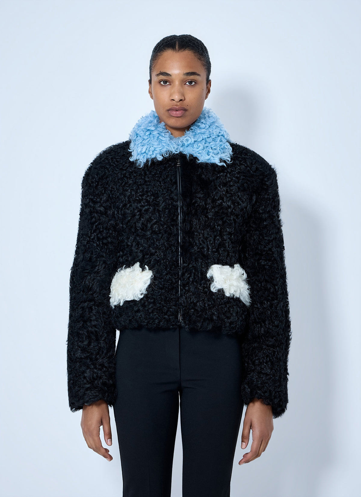 Marni Women Curly Shearling Jacket