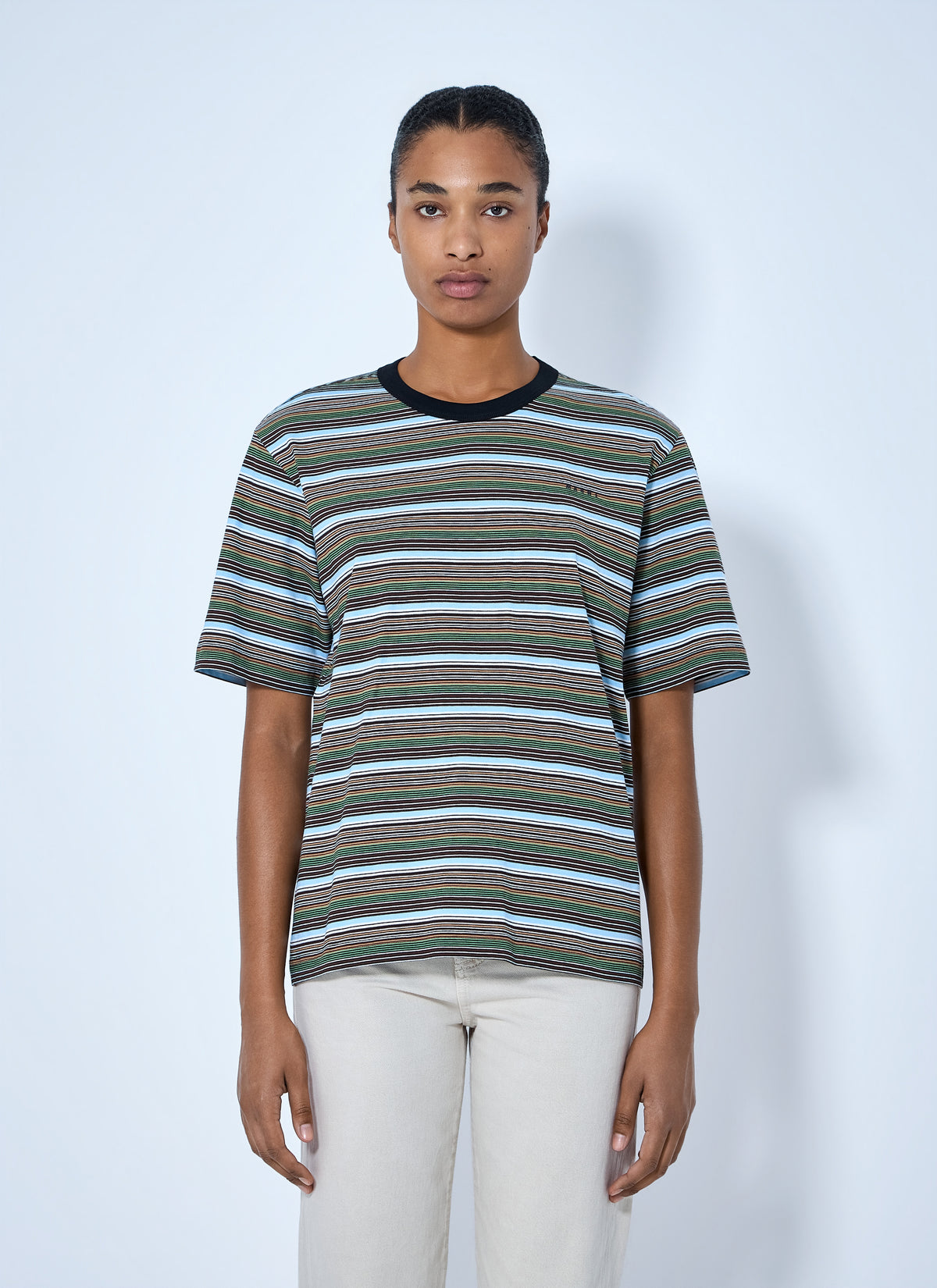 Marni Women Striped Crewneck T-Shirt