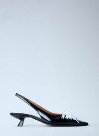 Marni Women Slingback Kitten Heel Pumps