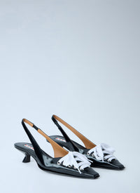 Marni Women Slingback Kitten Heel Pumps