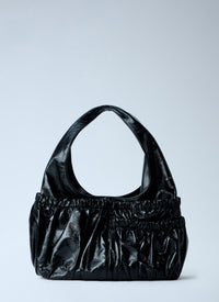 Marni Women Gathered Leather Shoulder Bag