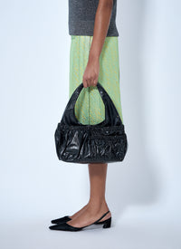 Marni Women Gathered Leather Shoulder Bag