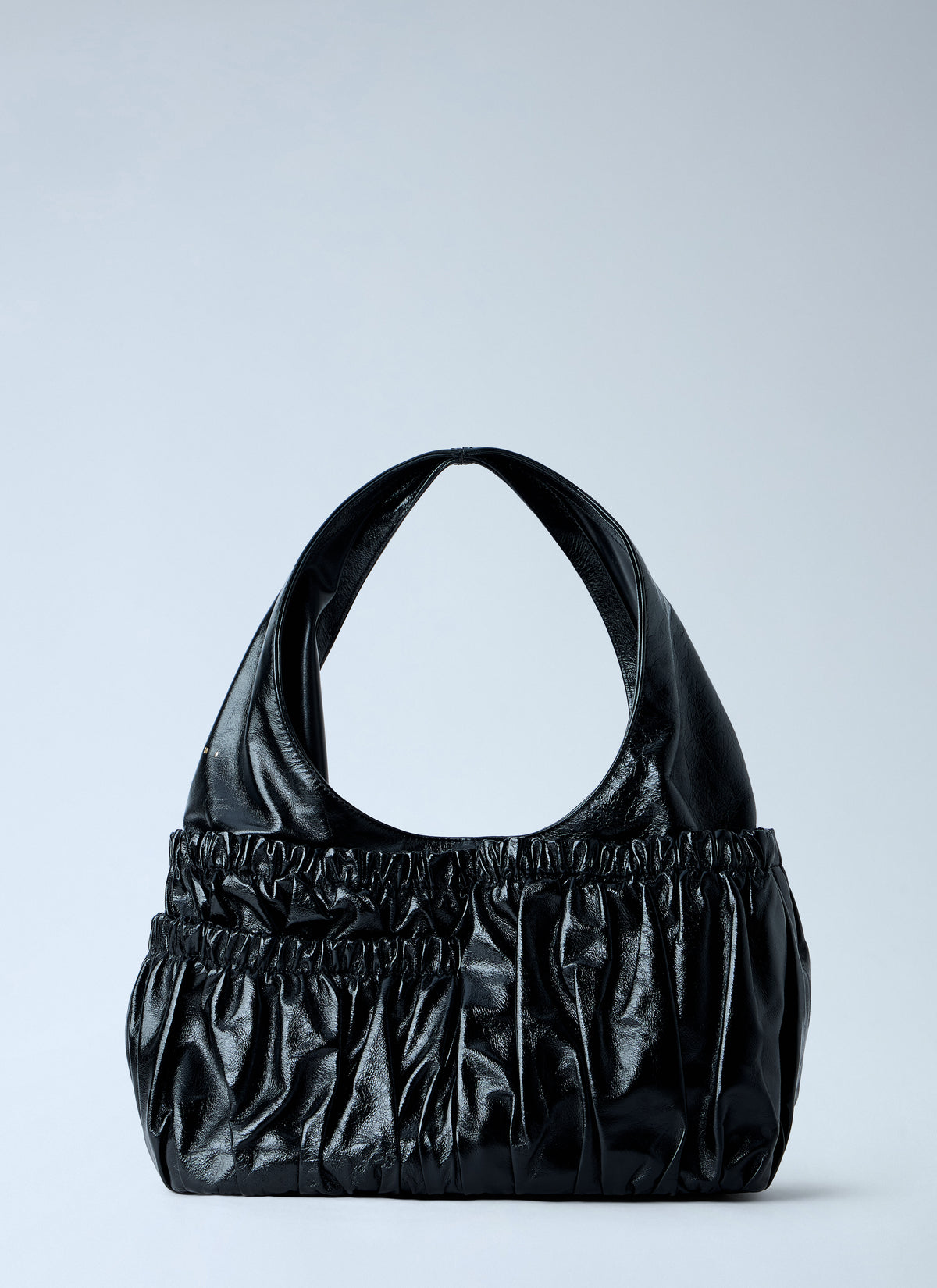 Marni Women Gathered Leather Shoulder Bag