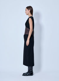 Marni Women Sleeveless Dress With Contrast Waist Panel