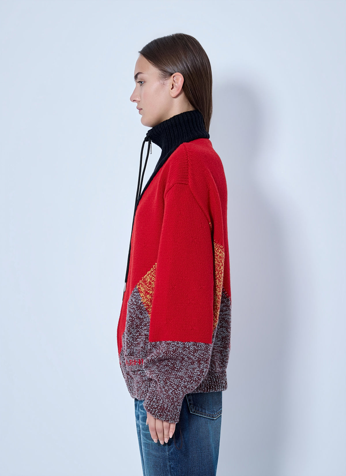 Marni Women Zippered Knit Sweater