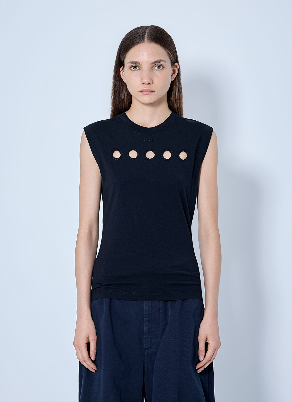 Marni Marni Women Sleeveless Top With Cut-Out Detailing