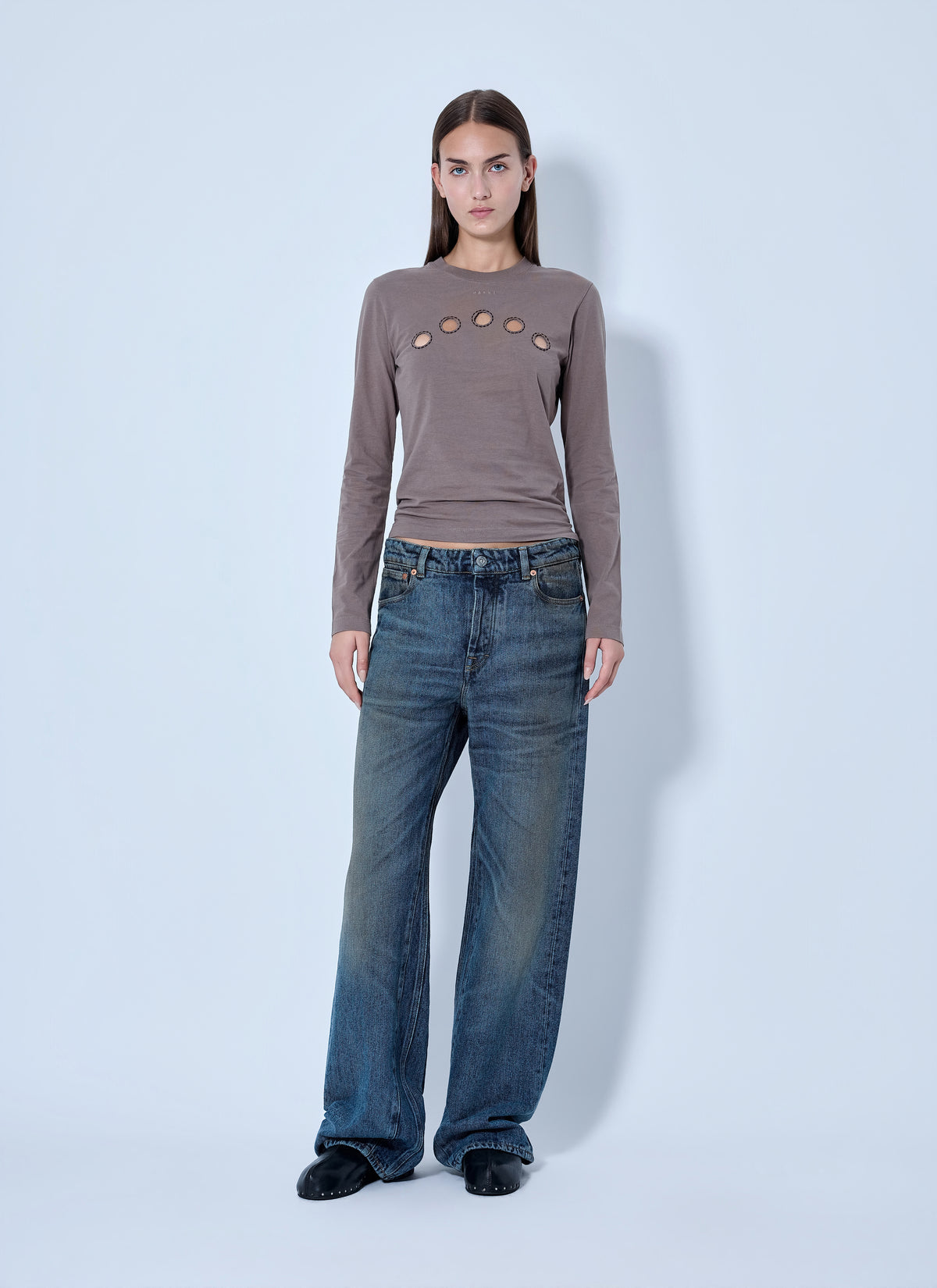 Marni Women Cut-Out Detail Long Sleeve Top