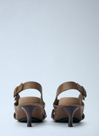 Marni Women Leather Slingback Sandals