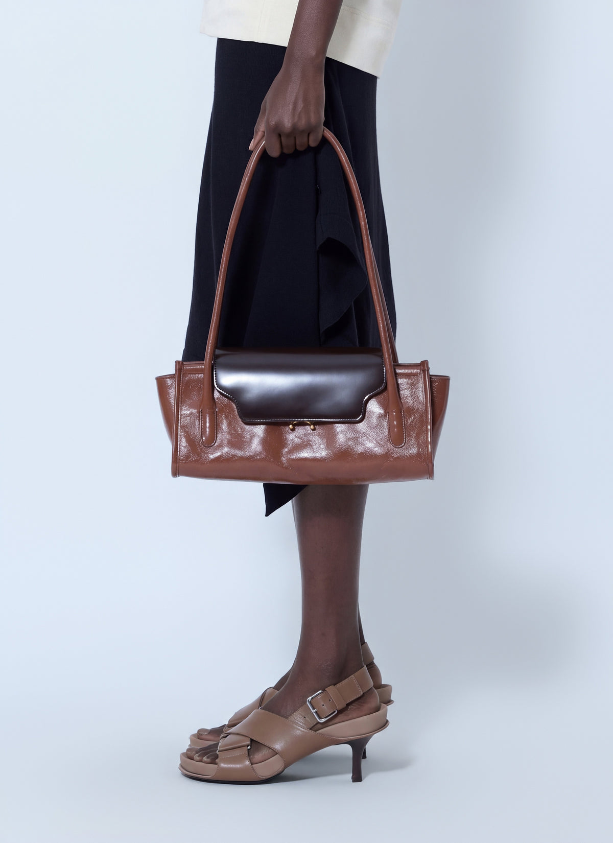 Marni Women Trunkette Leather Shoulder Bag