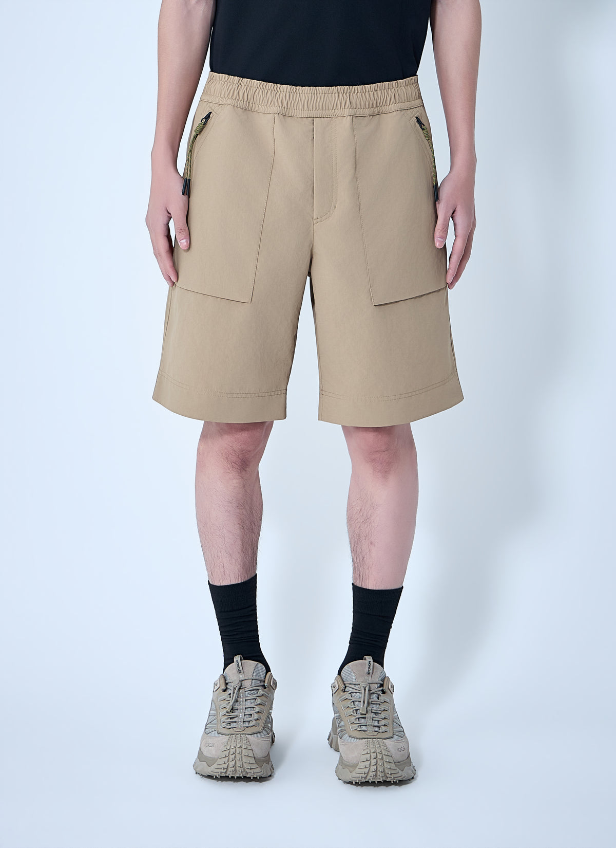 Moncler Grenoble Men Elasticated Waist Cargo Shorts