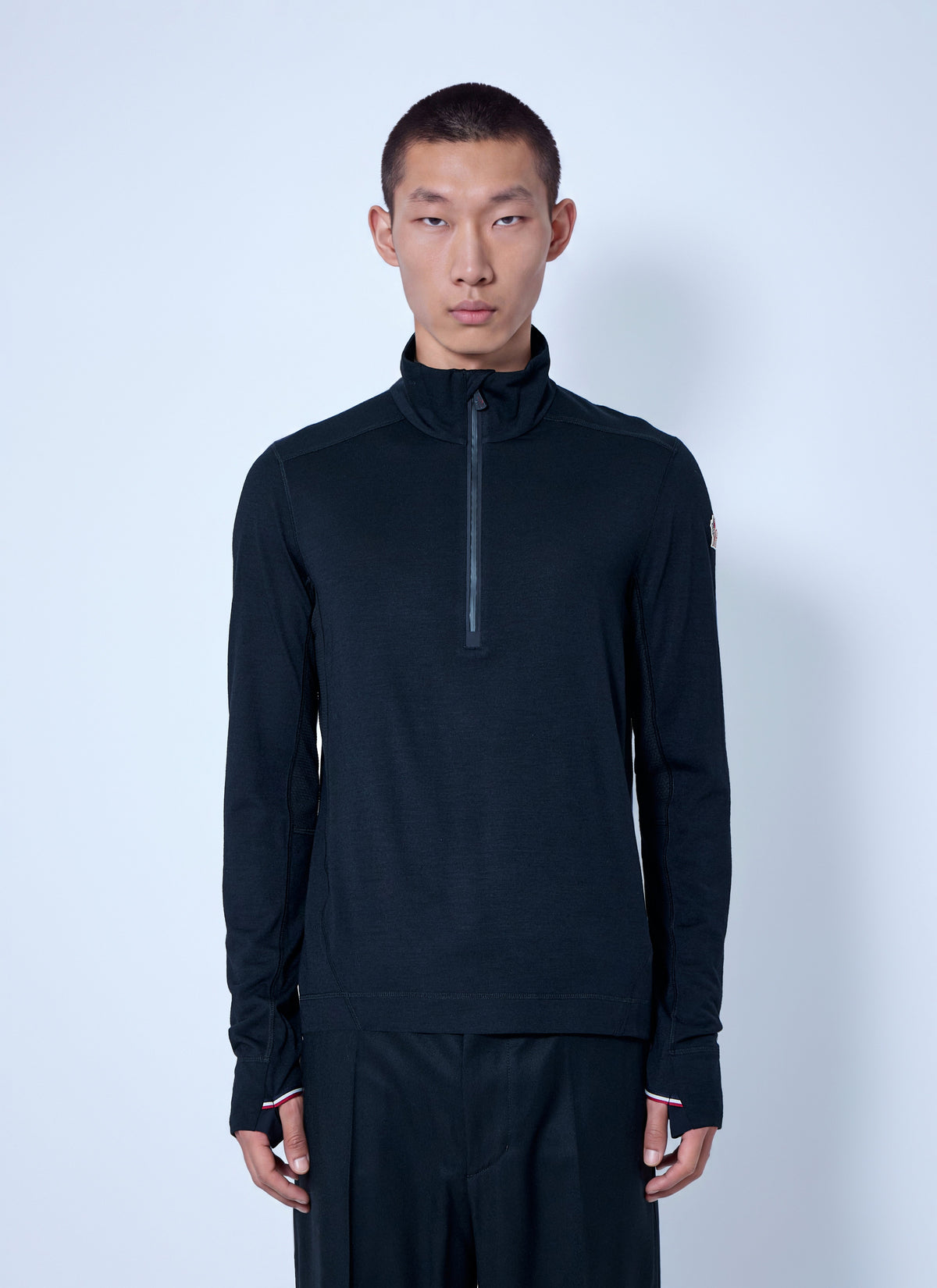Moncler Grenoble Men Knit Half-Zip Polo Neck