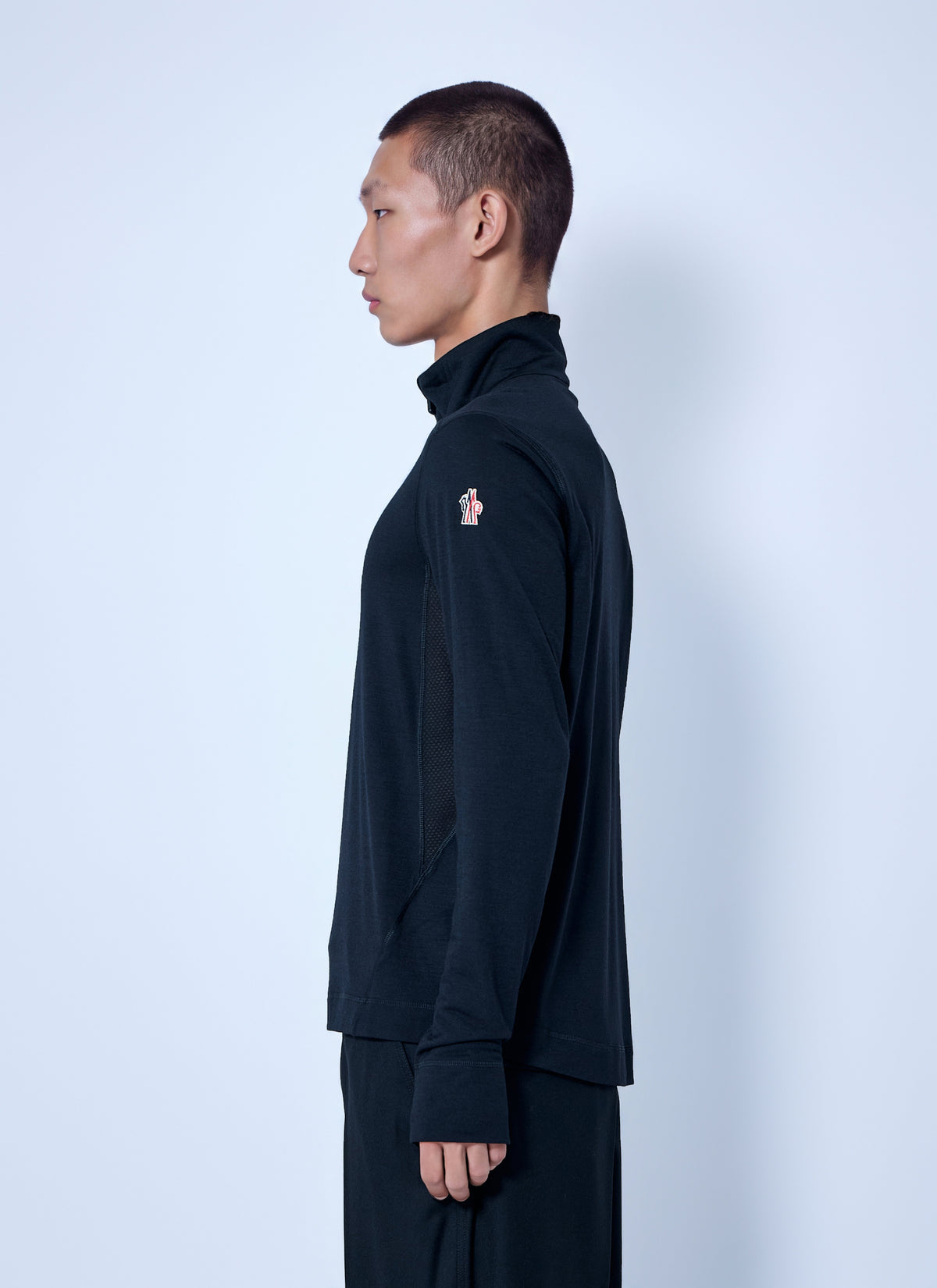 Moncler Grenoble Men Knit Half-Zip Polo Neck