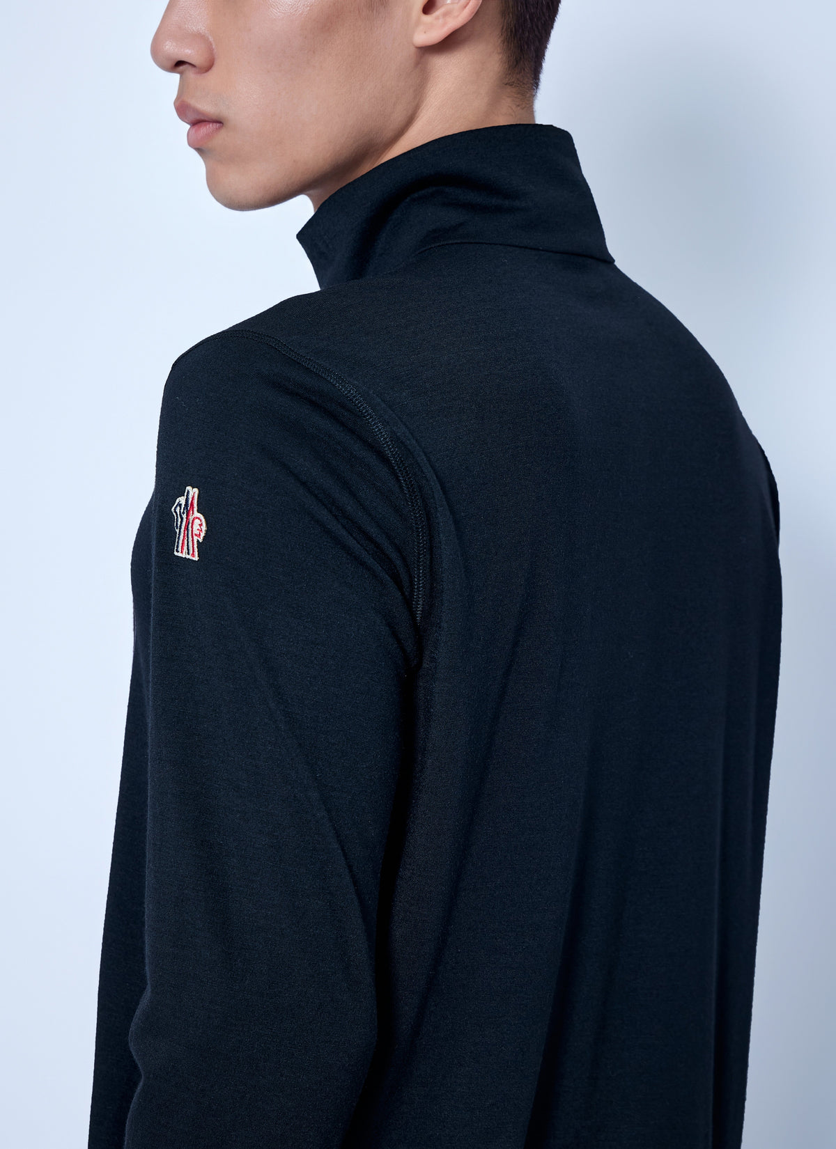 Moncler Grenoble Men Knit Half-Zip Polo Neck