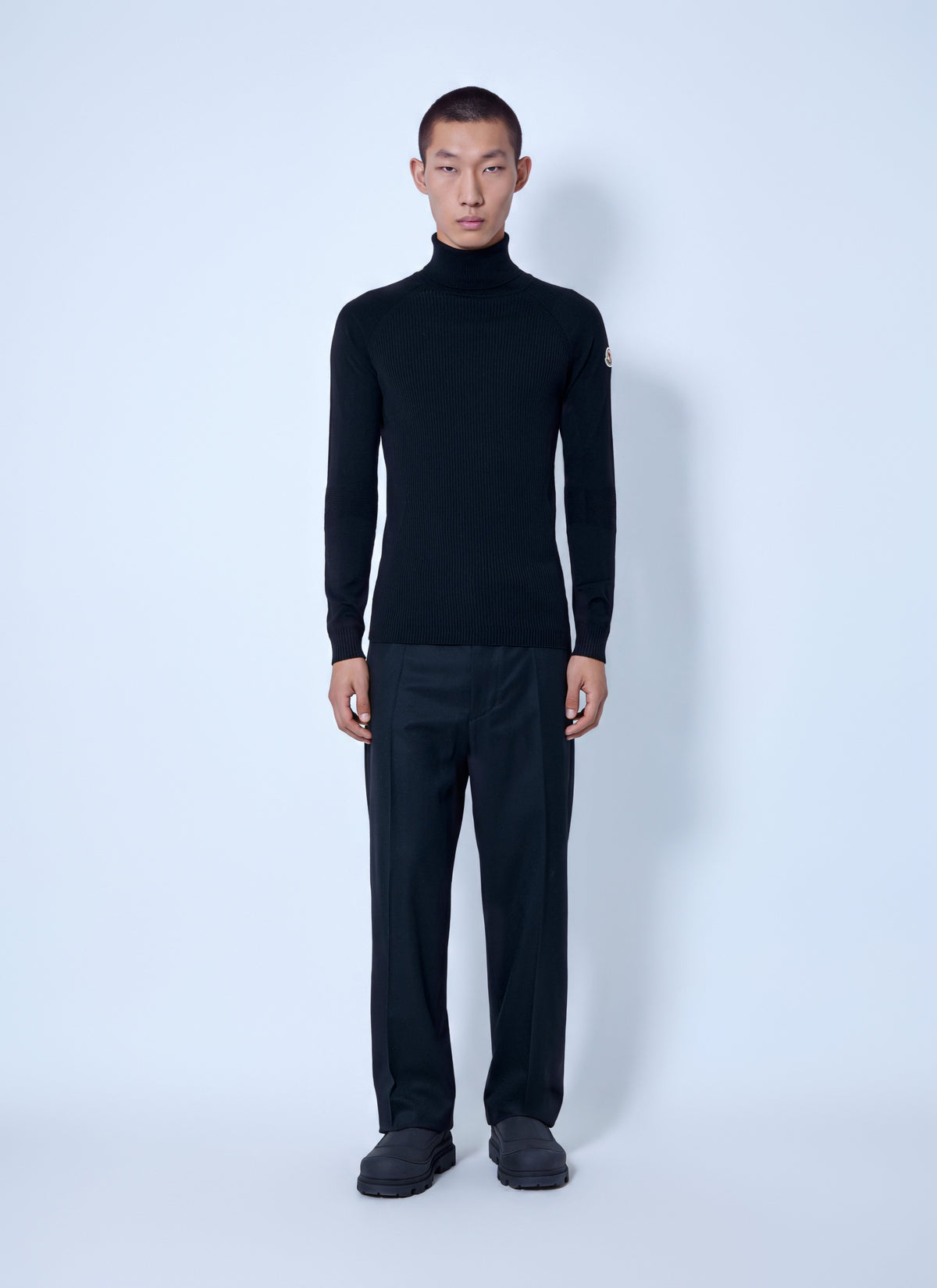 Moncler Grenoble Men Wool Blend Polo Neck Jumper