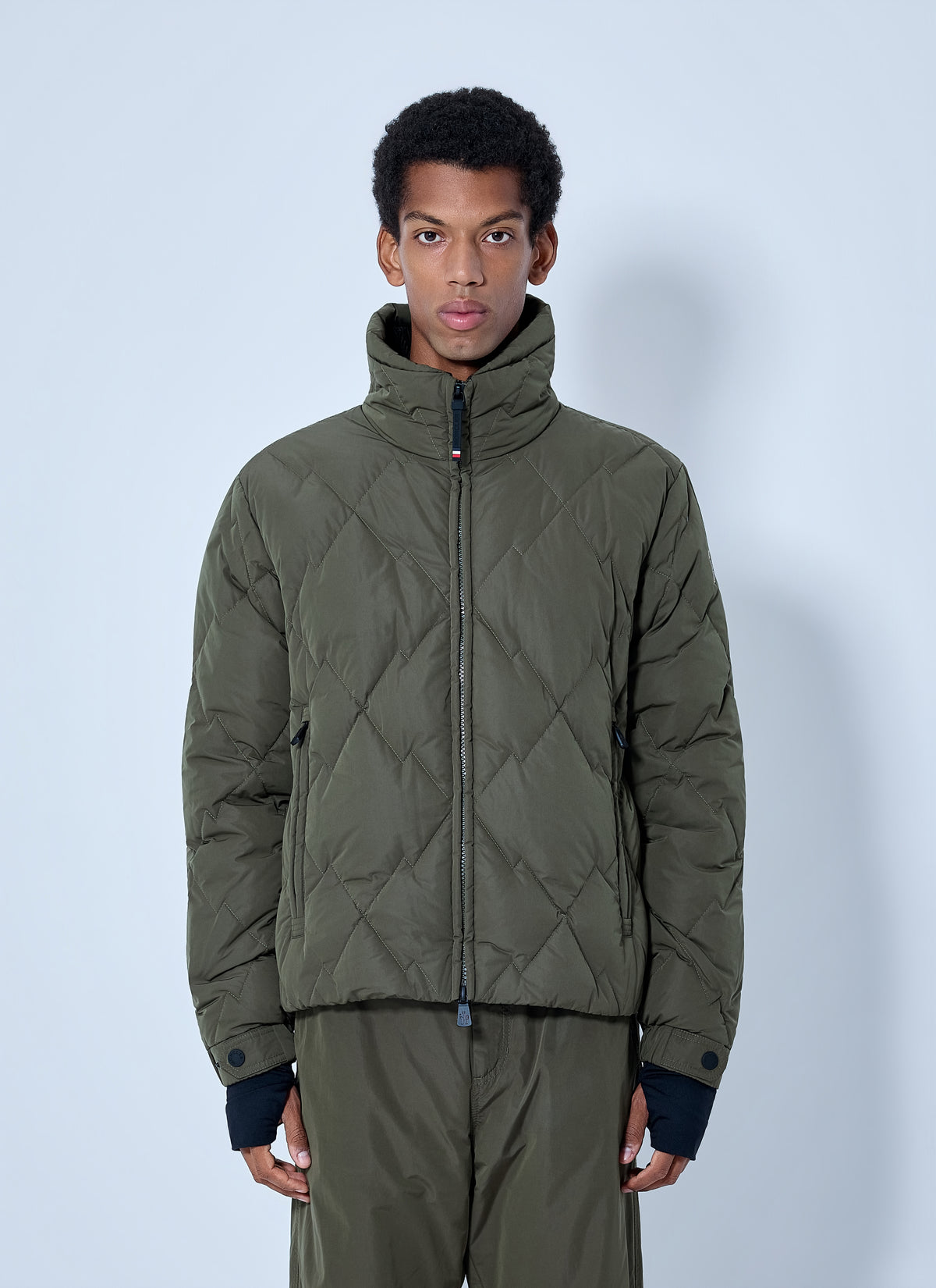 Moncler Grenoble Men Bramans Diamond Quilted Short Down Jacket
