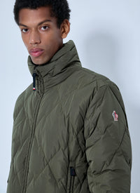 Moncler Grenoble Men Bramans Diamond Quilted Short Down Jacket