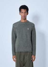 Moncler Grenoble Men Wool Crew Neck Sweater