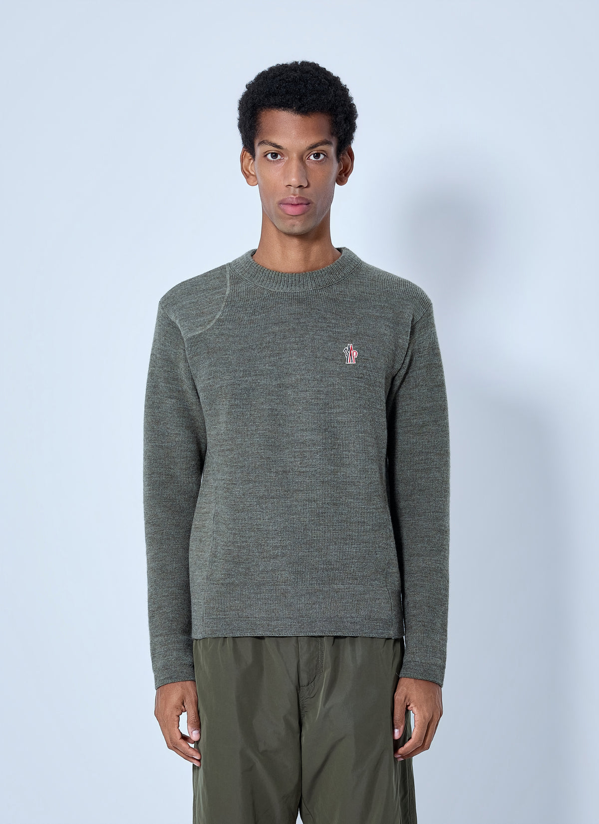 Moncler Grenoble Men Wool Crew Neck Sweater