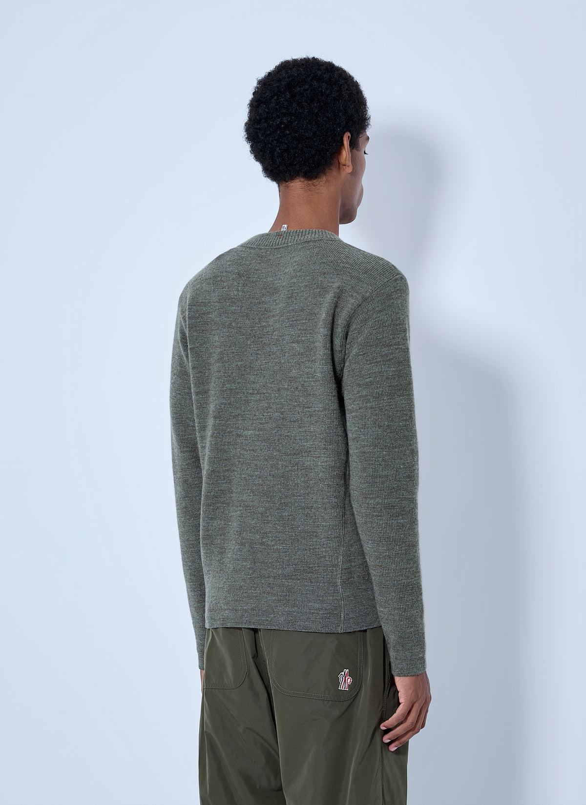 Moncler Grenoble Men Wool Crew Neck Sweater