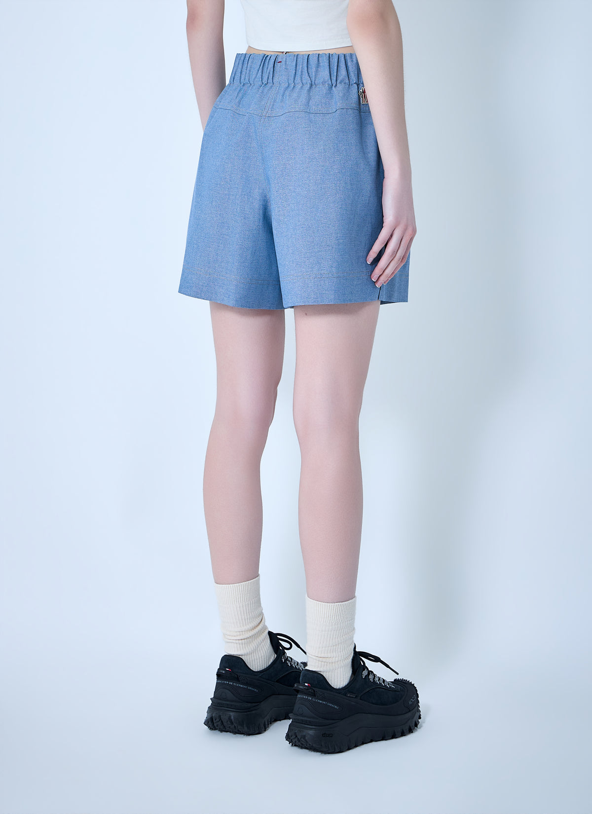 Moncler Grenoble Women High-Waisted Pleated Shorts