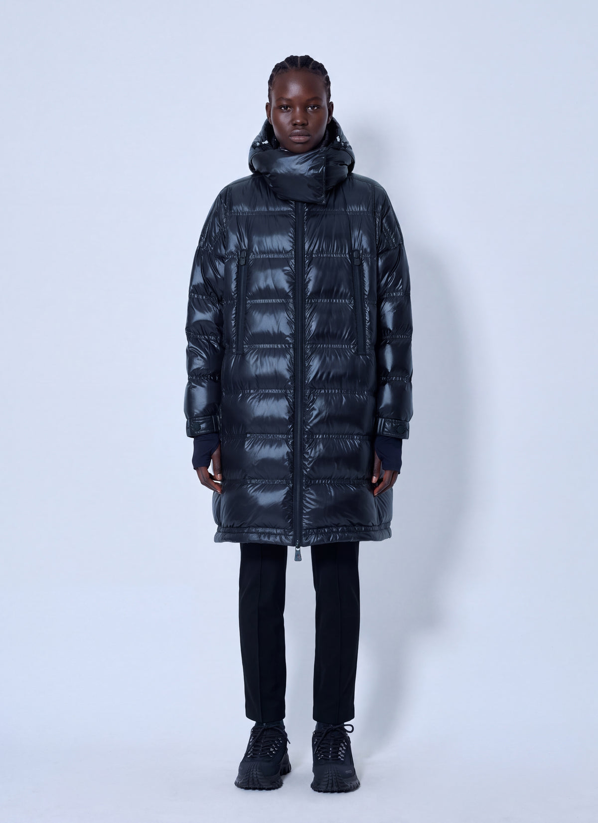 Moncler Grenoble Moncler Grenoble Women Rochelairs Hooded Long Down Jacket