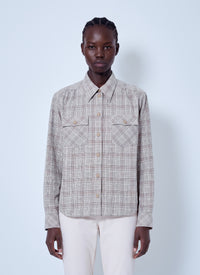 Moncler Grenoble Women Checked Button-Up Shirt