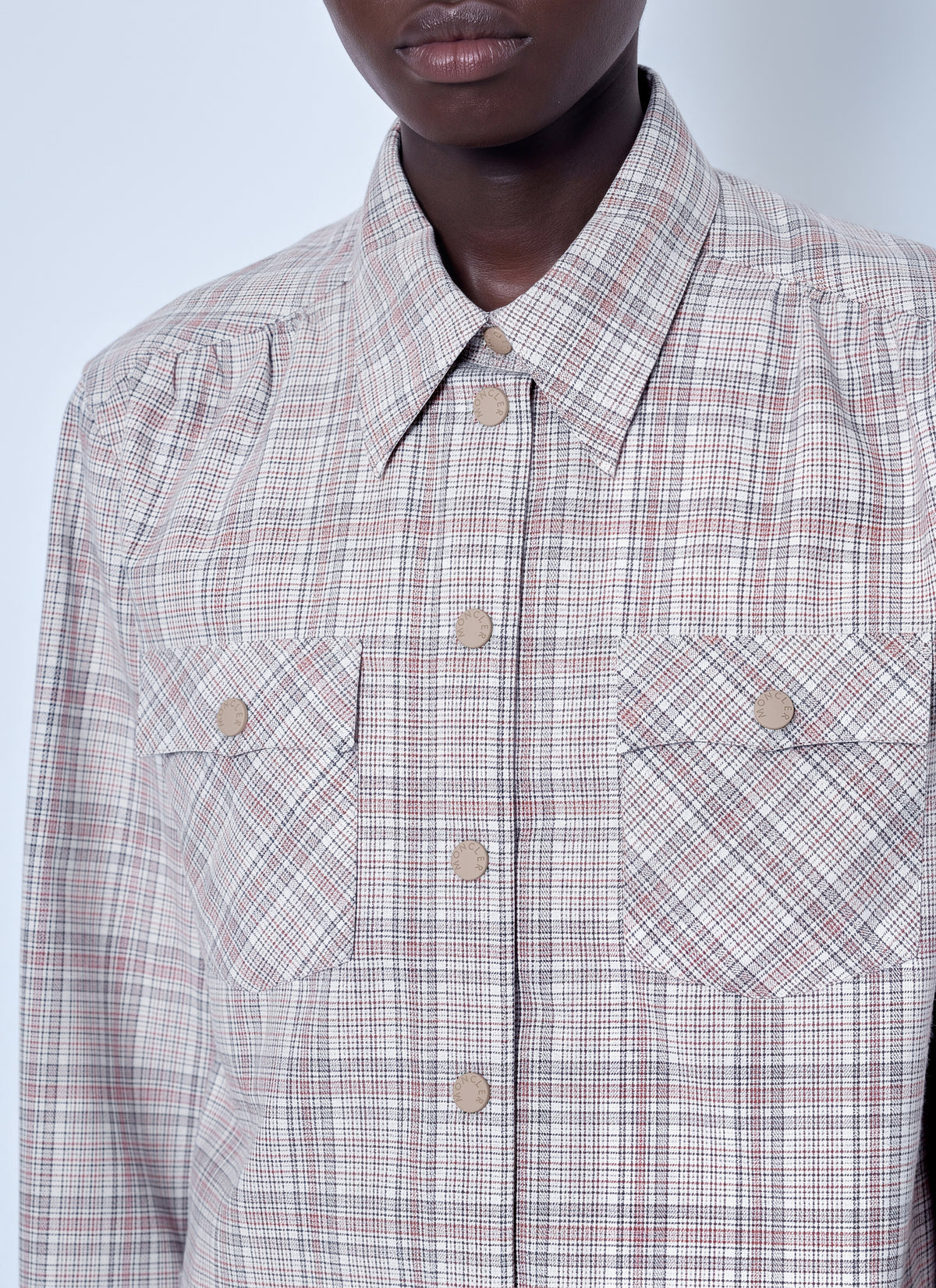 Moncler Grenoble Women Checked Button-Up Shirt