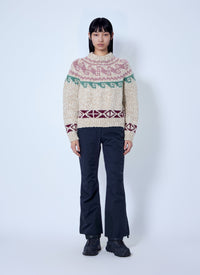 Moncler Grenoble Women Geometric Jacquard Wool Blend Jumper