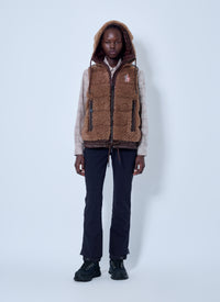 Moncler Grenoble Moncler Grenoble Women Shearling Hooded Gilet