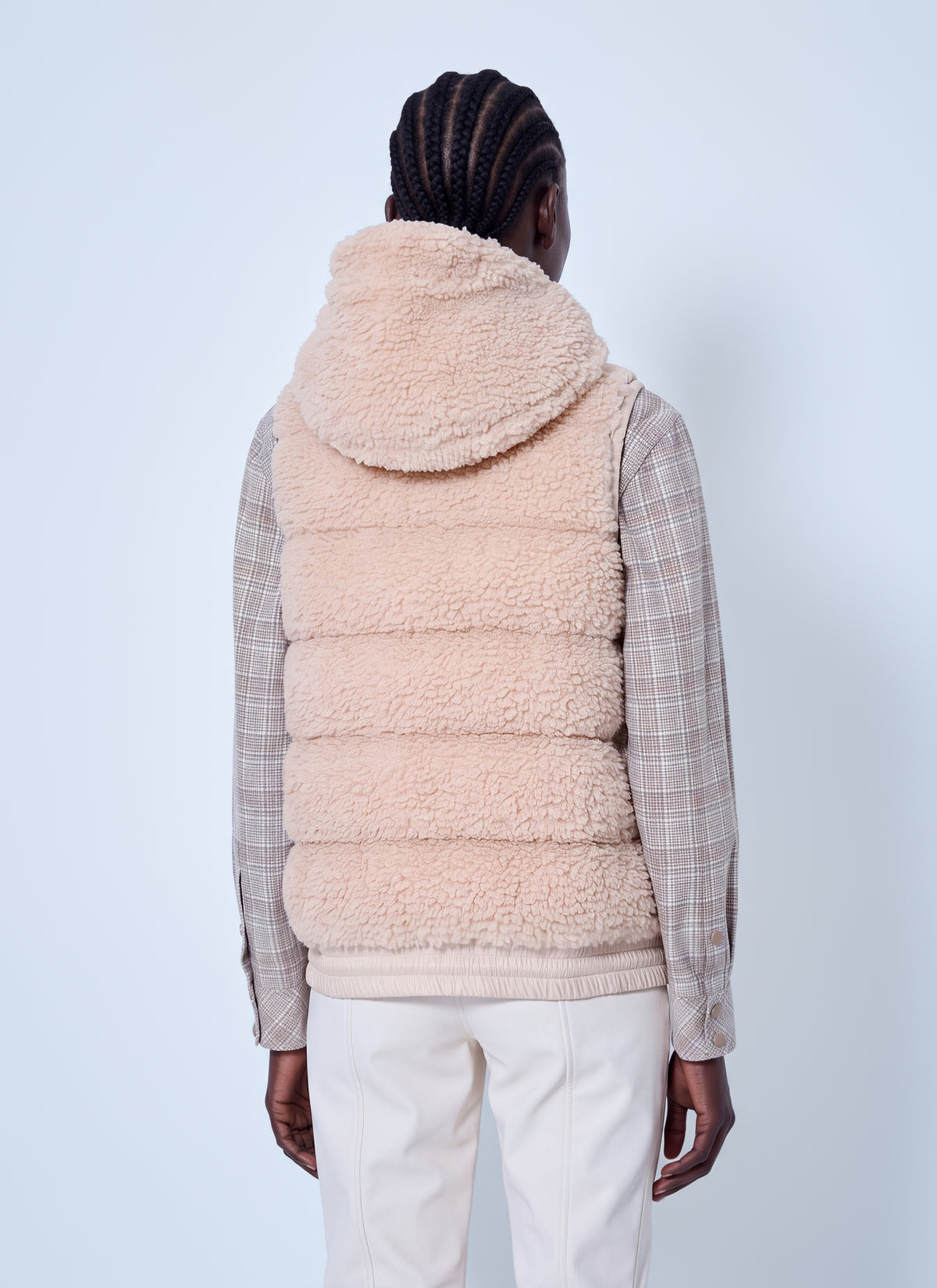 Moncler Grenoble Women Teddy Hooded Insulated Gilet