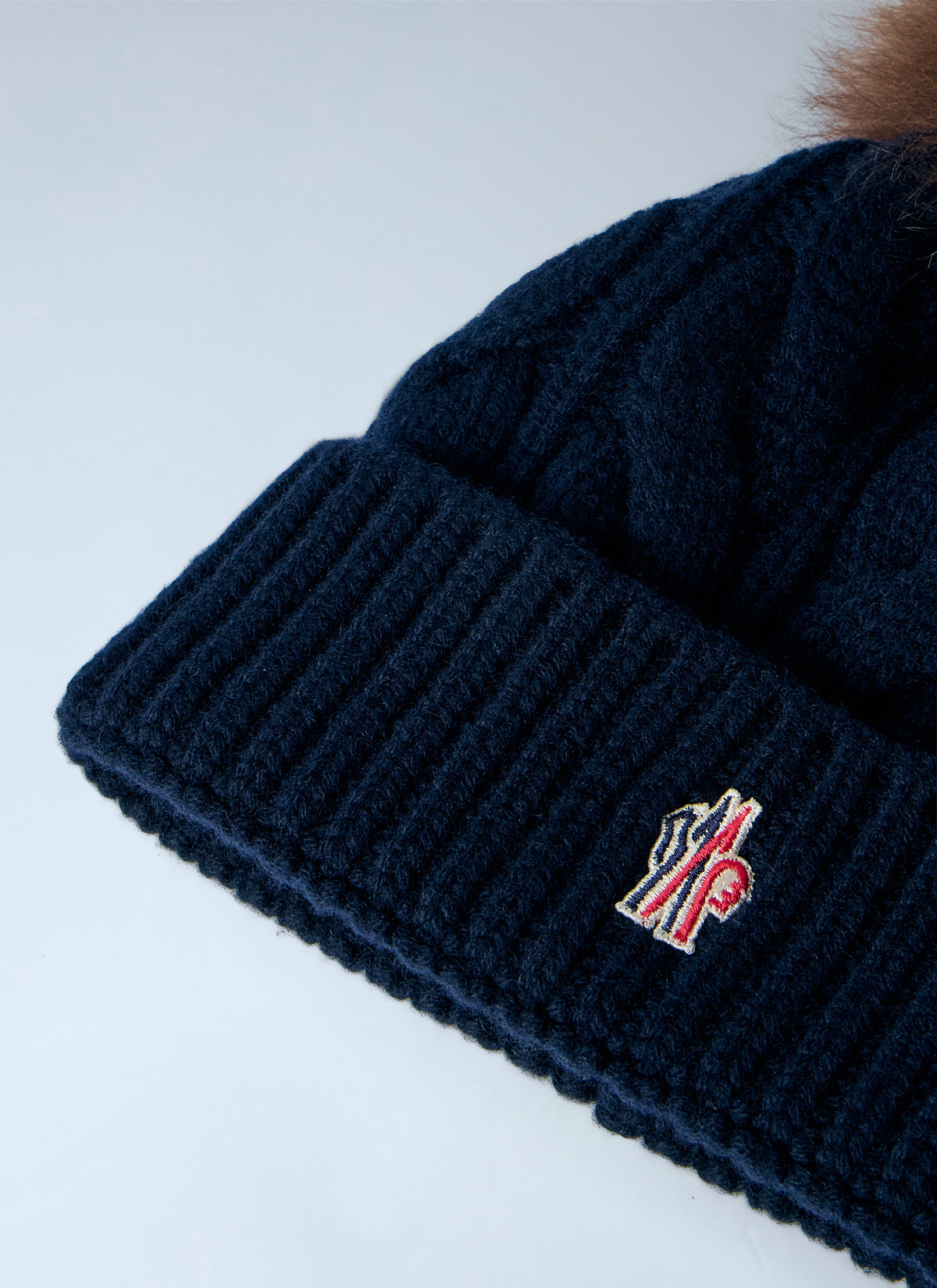 Moncler Grenoble Women Cable Knit Pom-Pom Beanie