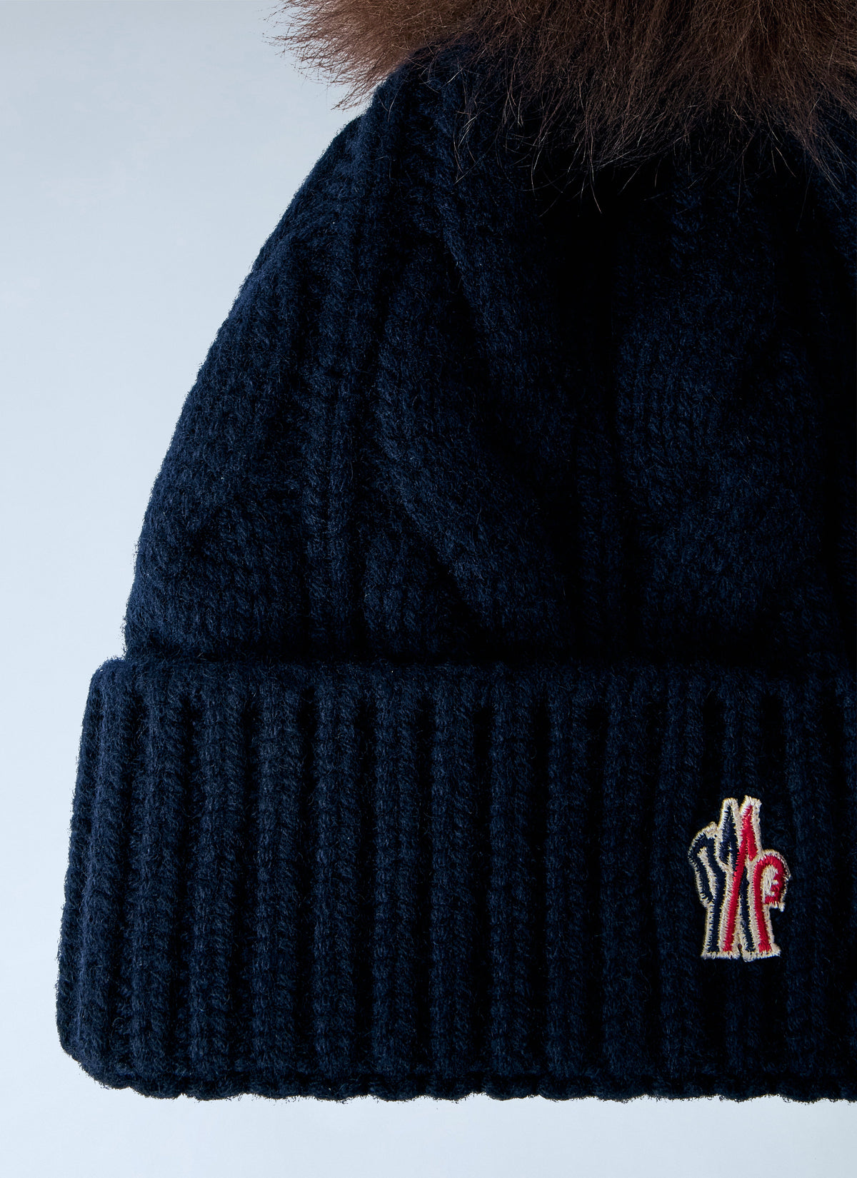 Moncler Grenoble Women Cable Knit Pom-Pom Beanie